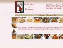 Tablet Screenshot of pops-pizzeria.com